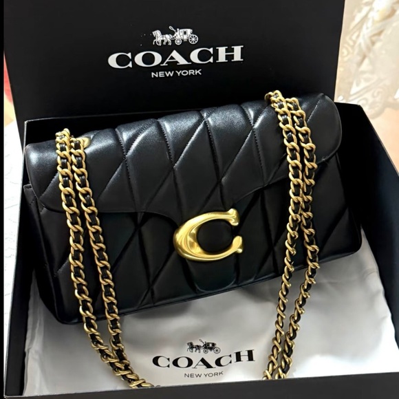 Coach Handbags - Coach Black Pillow Quilted Leather Tabby 26 Shoulder Bag
